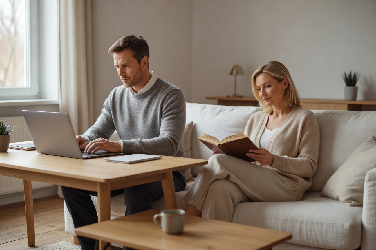 Paar zu Hause – Entspannung und Privatleben
